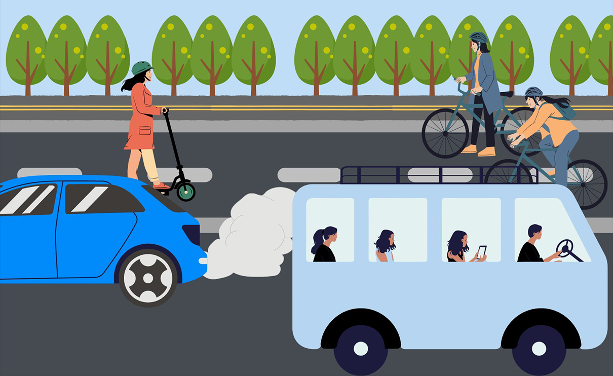 Plakat do badania preferencji transportowych pracowników i studentów UMG