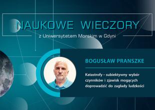 Plansza z tytułem Naukowe wieczory z UMG