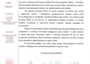 Apel Prezydium KRASP