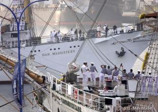 Drugie miejsce Daru Młodzieży  po pierwszym etapie The Tall Ship Races Magellan – Elcano