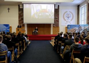 Debata z Rektorem Akademii Morskiej w Gdyni, fot. Magdalena Zajk