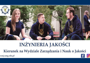 grafika promująca kierunek Inżynieria Jakości