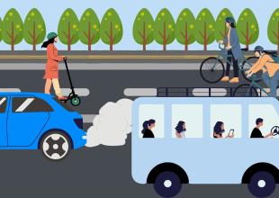 Plakat do badania preferencji transportowych pracowników i studentów UMG