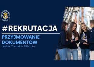 Plansza tytułowa - przyjmowanie dokumentów na studia
