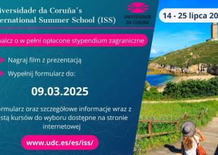 Zdobądź stypendium i weź udział w Międzynarodowej Szkole Letniej na Universidade da Coruña!