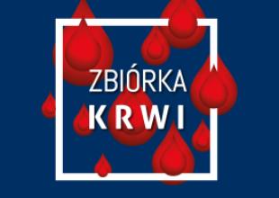Zbiórka krwi przed gmachem głównym UMG