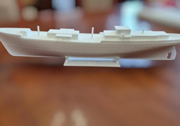 Makieta. Jedna z propozycji dotycząca wizualizacji następcy „Daru Młodzieży”.