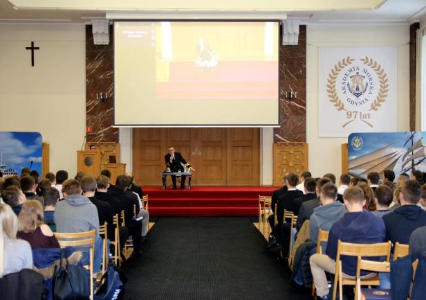 Debata z Rektorem Akademii Morskiej w Gdyni, fot. Magdalena Zajk