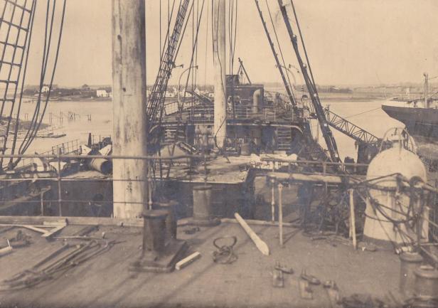 Rozpoczęcie remontu – pokład; styczeń 1930 r.