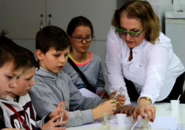 Wizyta uczniów w AMG, fot. Magdalena Zajk