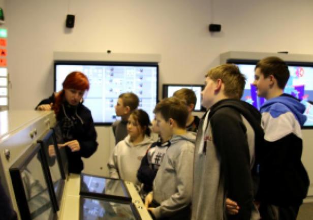 Wizyta uczniów w AMG, fot. Magdalena Zajk