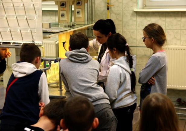 Wizyta uczniów w AMG, fot. Magdalena Zajk