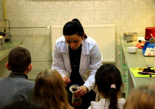 Wizyta uczniów w AMG, fot. Magdalena Zajk