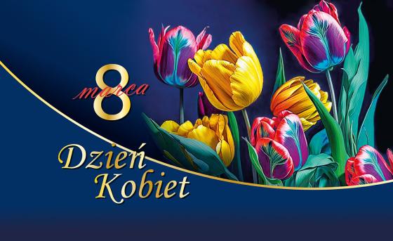 Plansza z tytułem 8 marca Dzień Kobiet