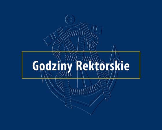 Plansza z napisem Godziny Rektorskie